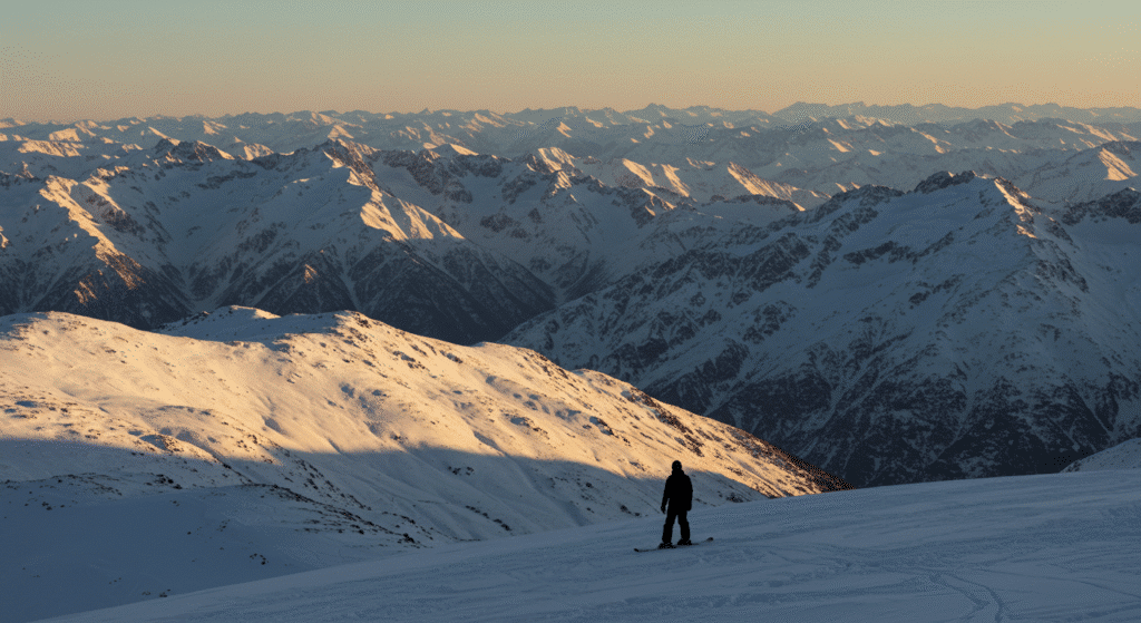Panoramic view from Oukaimeden summit across Atlas Mountains